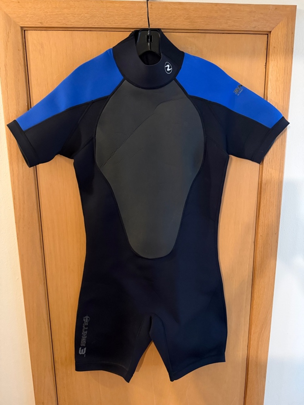 Aqua Lung Men’s Plunge 3 Shorty Wetsuit Water New Black Blue Size Medium